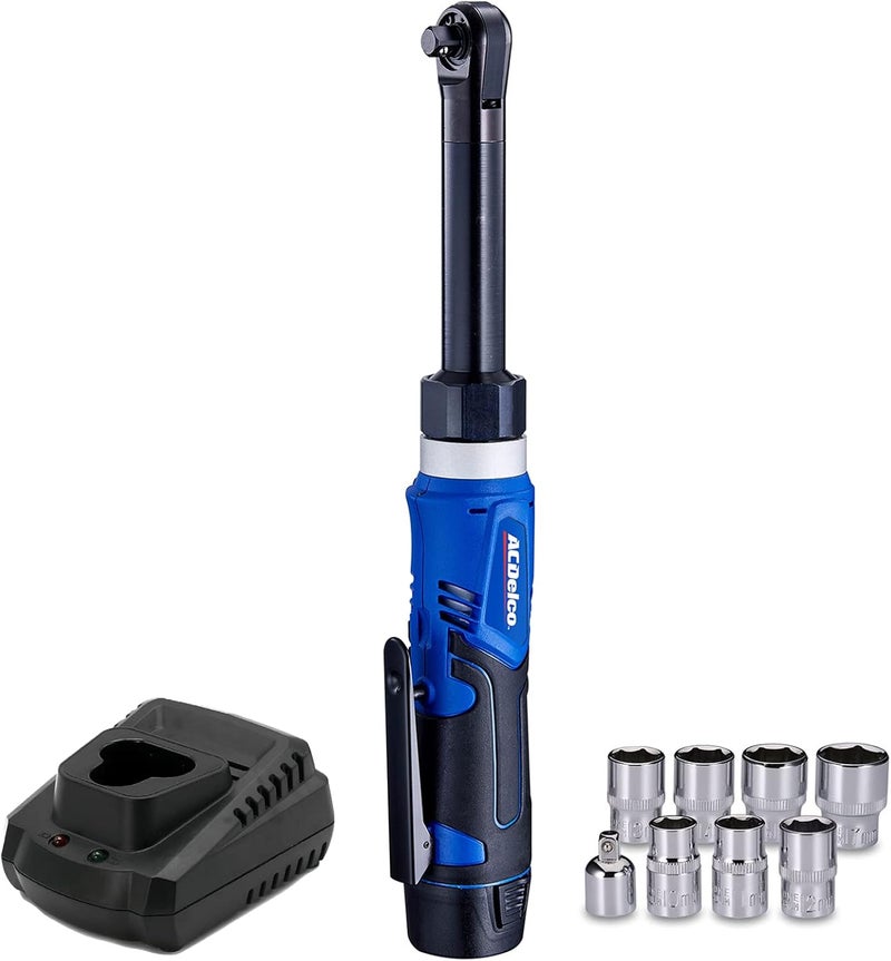 ACDelco Tools ACDelco ARW1218-3P G12 Series 12V Li-ion Cordless 3/8” 40 ft-lbs. Extended Ratchet Wrench Tool Kit - Image 1